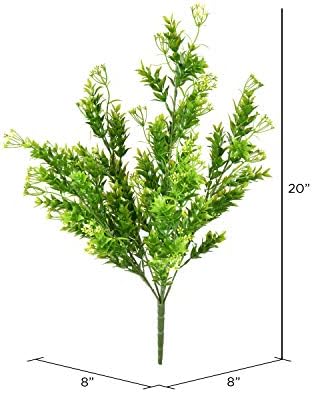 Vickerman Artificial Green Spirea Bush 20 Inches UV Resistant