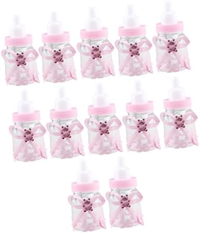 PRETYZOOM 12pcs Pink Candy Boxes with Lids