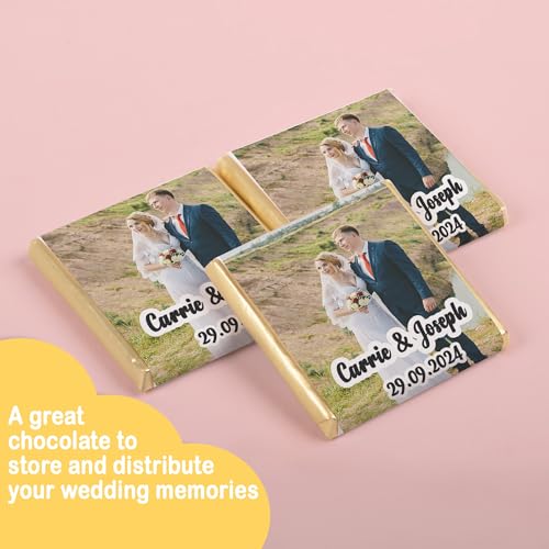 Personalized Wedding Chocolate Set of 50