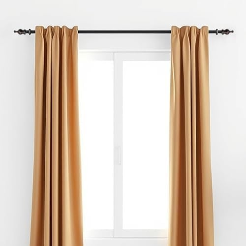 T Tulead 138 Inch Wood Curtain Rod Finials 2Pcs