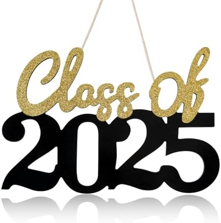2025 Graduation Wooden Sign Gold 1575x984 Inches