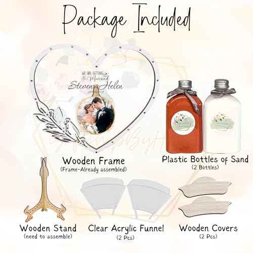 Wedding Unity Sand Ceremony Set Heart 3