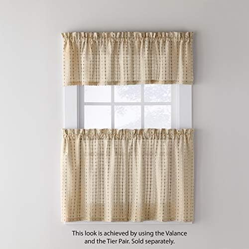 SKL Home Hopscotch Valance 58 in x 13 in Neutral