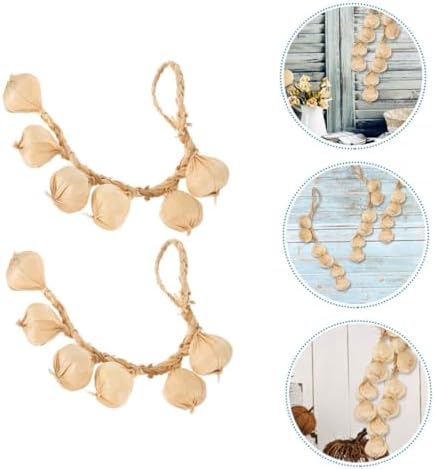 Artificial Garlic String Decor for Home and Event Setup