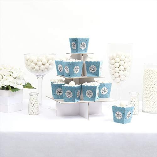 Big Dot of Happiness Winter Wonderland Party Favor Boxes Set of 12