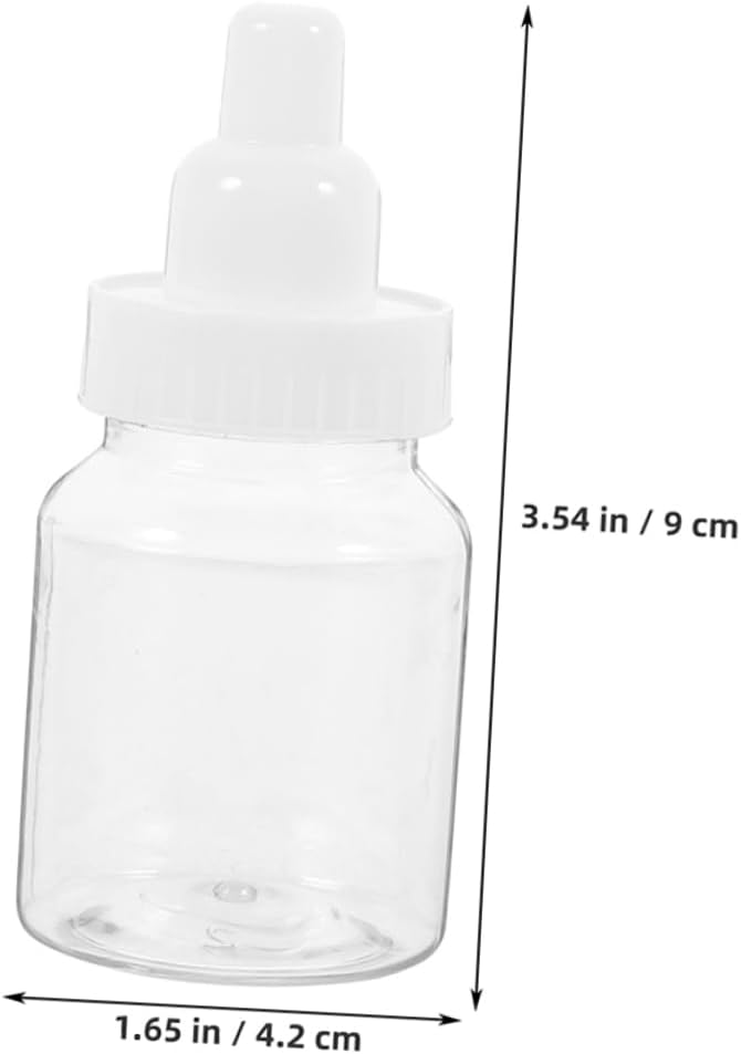 Unomor 10pcs Clear Candy Bottles Shower Favor Boxes