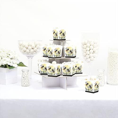 Big Dot of Happiness Little Bumblebee Party Favor Boxes Set of 12