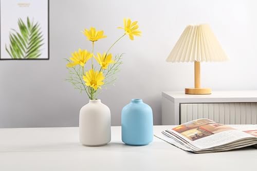 Blue Ceramic Vase for Home Decoration and Flower Arrangements