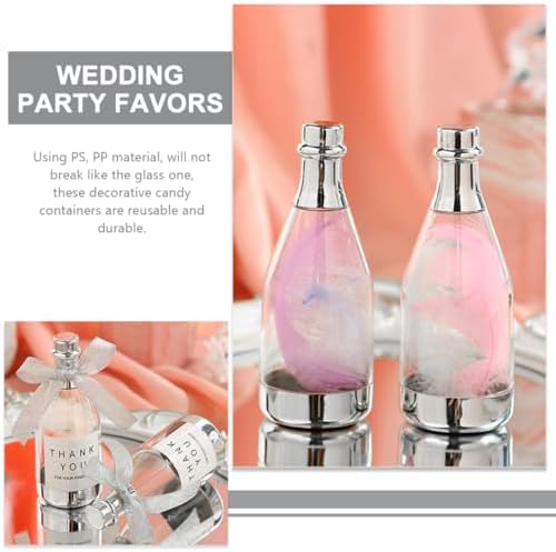 KOMBIUDA Mini Wine Bottle Candy Boxes for Wedding Party Favors