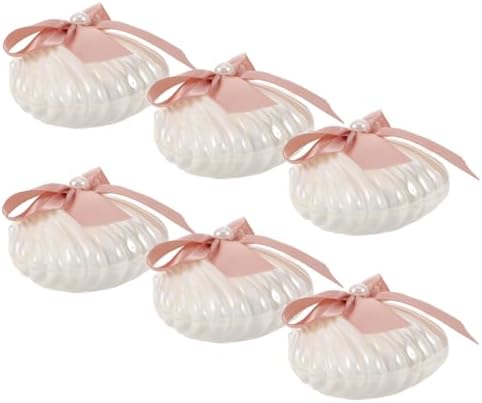 PRETYZOOM 30pcs Shell Shape Candy Boxes for Wedding and Party Favors