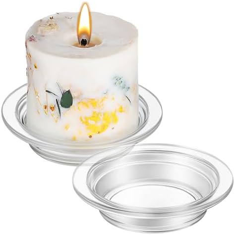 2Pcs Replacement Wax Warmer Tray Glass for Melter Lamp Oil Burner Candle