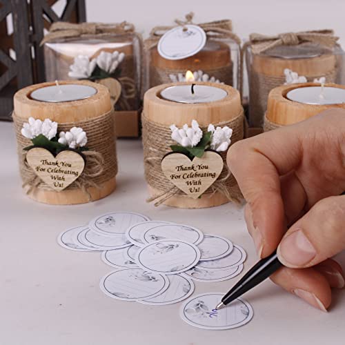 HTF Pack of 10 Wooden Tealight Candle Holders