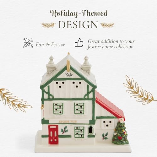 Spode Miniature Figural LED Christmas Village Public House