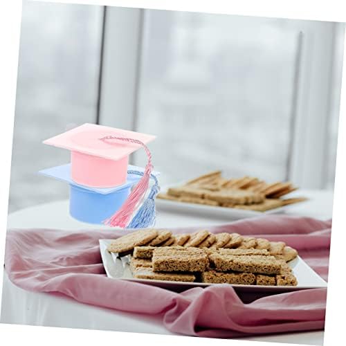 6pcs Graduation Cap Candy Boxes with Tassel