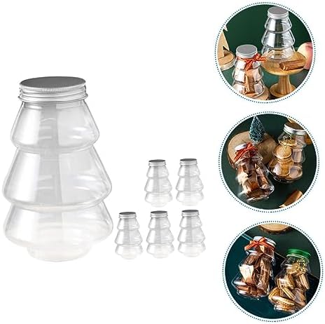 6Pcs Christmas Treat Box Candy Jars for Party Favors