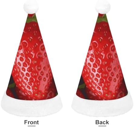 NWGHM Red Strawberry Santa Christmas Hat for Adults