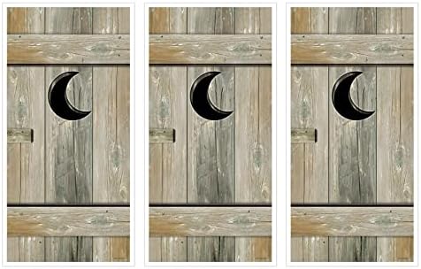Beistle Western Outhouse Door Covers Set of 3 5x30
