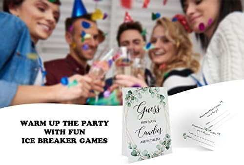 Candy Guessing Game Cards with Sign for Parties