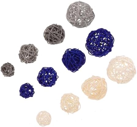 Cabilock 42pcs Rattan Decorative Balls for Home Decor