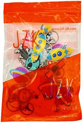 JZK 30pcs Space Themed Keyring Set