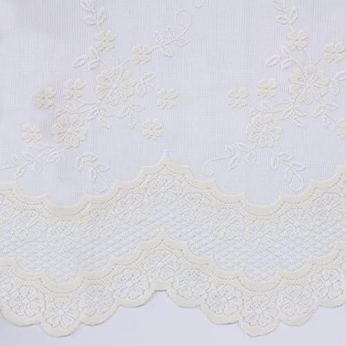 Loft Living Melody Jacquard Lace Curtain Swag Pair
