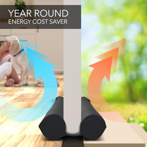 Everlasting Comfort Under Door Draft Stopper - Soundproof Seal 30-36 Inches