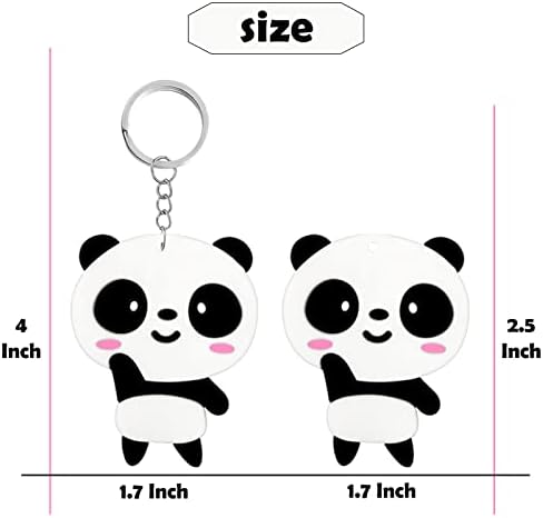 20 Pack Cute Panda Keychains Party Favors for Panda Themed Events