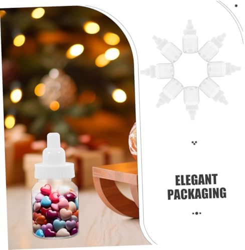 Unomor 10pcs Clear Candy Bottles Shower Favor Boxes