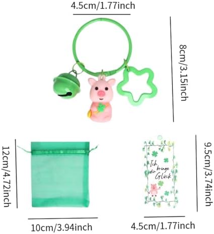 12 Piece St Patrick Day Keychain Party Favor Set