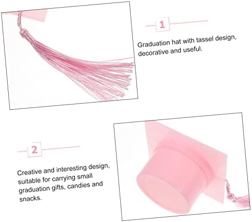 6pcs Graduation Cap Candy Boxes with Tassel
