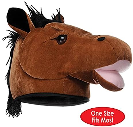 Beistle Plush Horse Head Hats for Farm Party