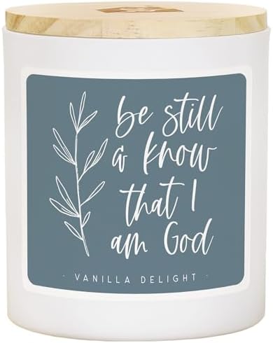Simply Said Faith Candle Be Still and Know Vanilla 11 oz Jar