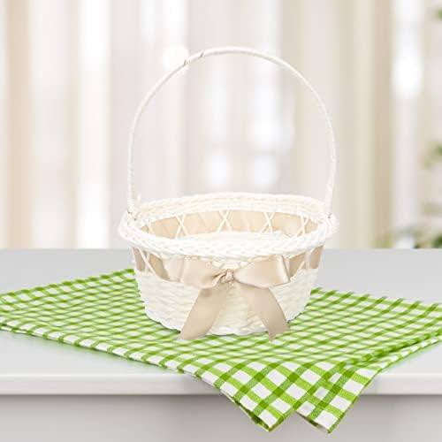 STOBOK Wedding Girl Basket with Handle