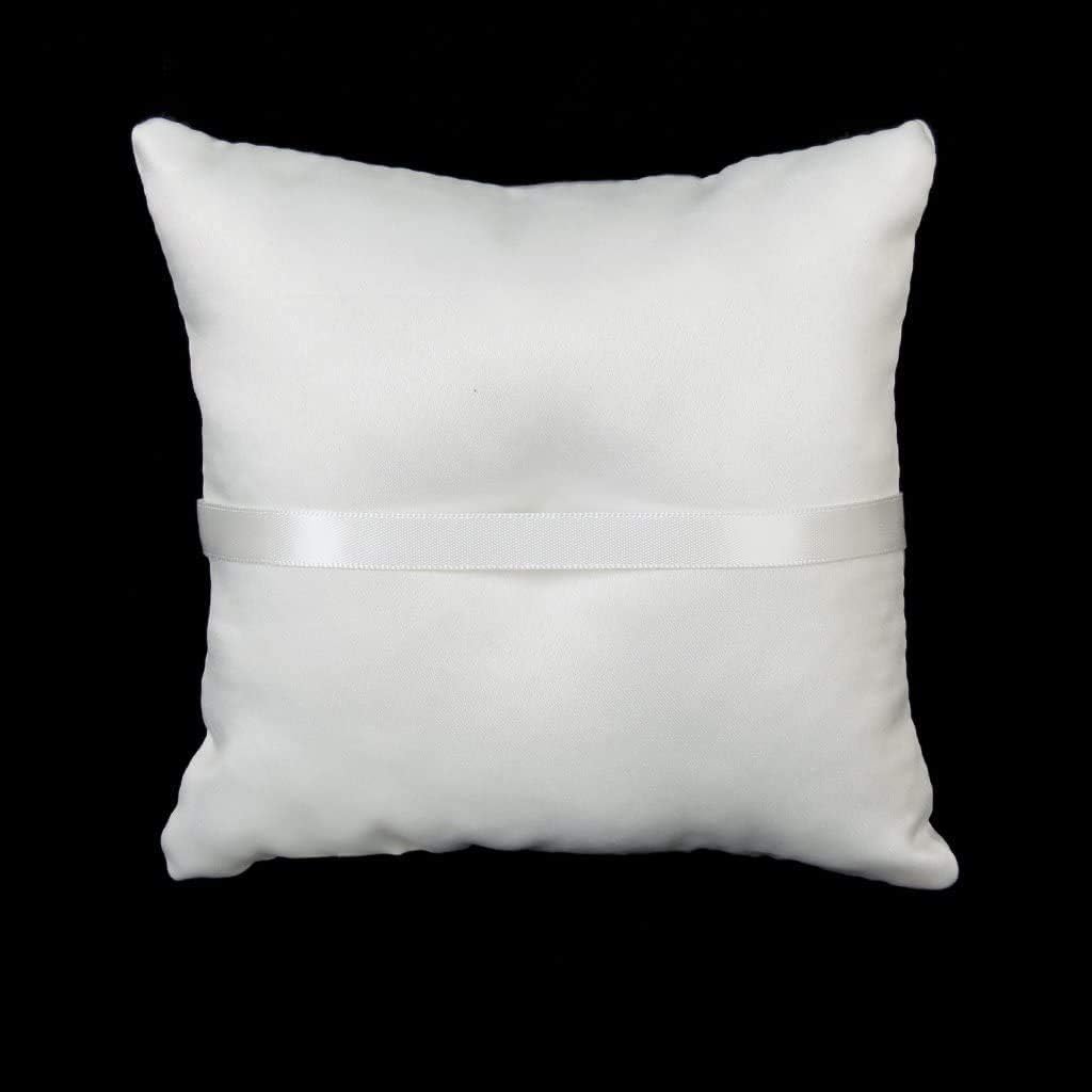 Taotenish Wedding Ring Pillow Flower Girl Basket Set