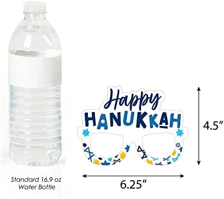 Big Dot of Happiness Hanukkah Menorah Photo Booth Props - 10 Count