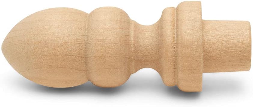 Small Wood Finials 2-716 Inch Pack of 12 by Woodpeckers