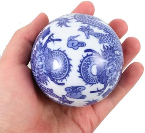 Garneck Ceramic Decorative Balls Blue White Floating Vase Fillers