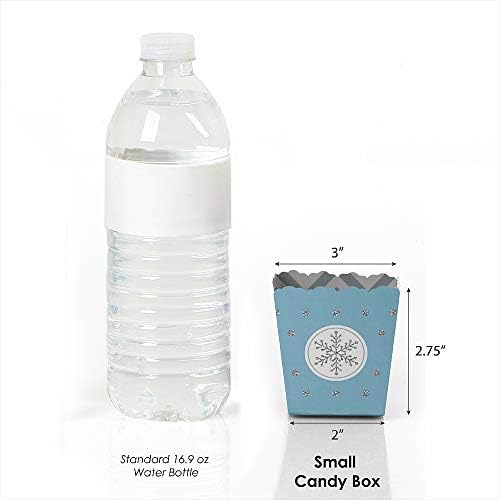 Big Dot of Happiness Winter Wonderland Party Favor Boxes Set of 12
