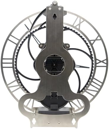 Pendulum Desk Gear Clock with Real Moving Gears Steampunk Design
