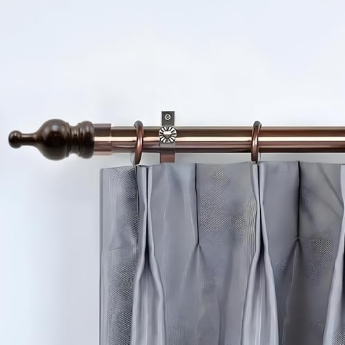 T Tulead 138 Inch Wood Curtain Rod Finials 2Pcs