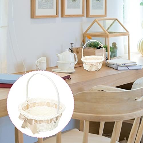 STOBOK Wedding Girl Basket with Handle