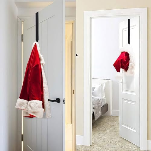 Adjustable Wreath Hanger for Front Door and Hooks Organizer