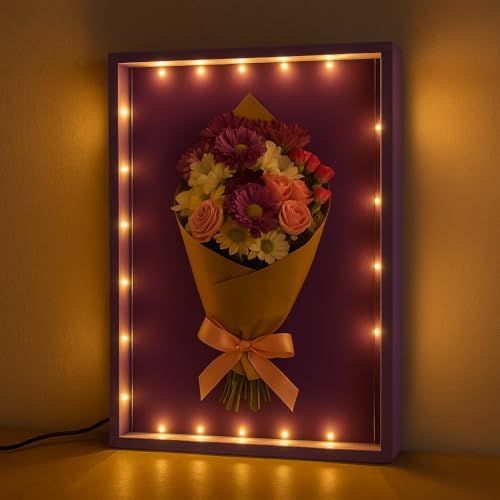 LED Lighted Shadow Box for Art Display and Storage