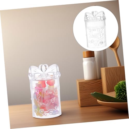 Cabilock 10pcs Plastic Wedding Candy Boxes Creative Containers for Macarons Treats