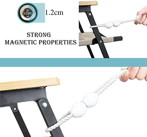 Strong Magnetic Curtain Tiebacks 2 Pack White