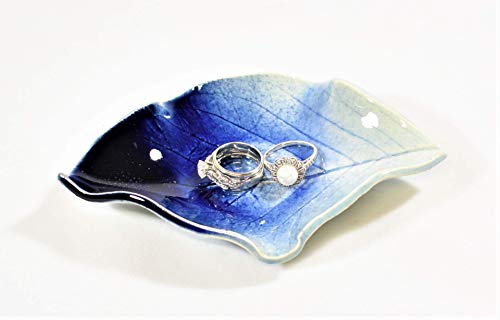 Earthen Vessels Stoneware Hydrangea Leaf Spoon Rest Set of 6