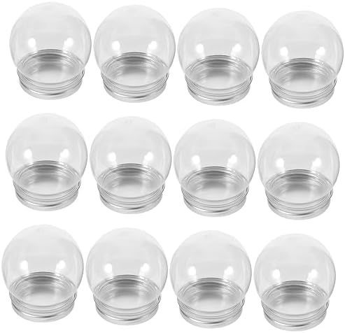 12pcs Candy Containers for DIY Water Globes with Aluminum Caps