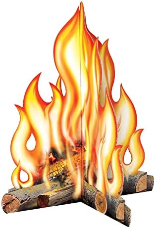 Beistle 2525 x 215 Inch Campfire Photo Prop