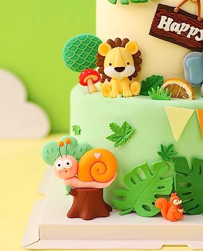 JeVenis Luxury Jungle Baby Animals Cake Decoration