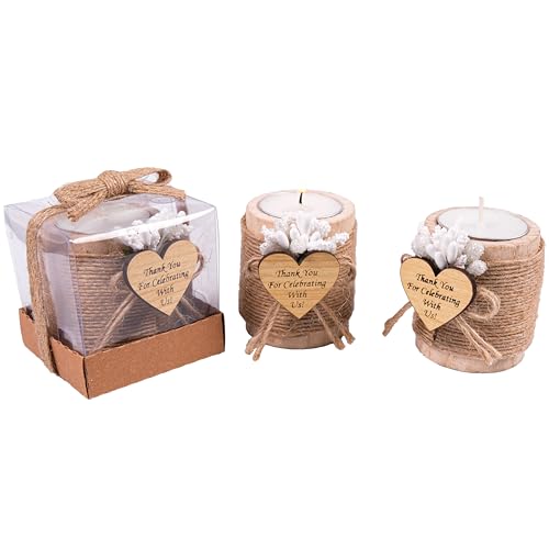 HTF Pack of 10 Wooden Tealight Candle Holders